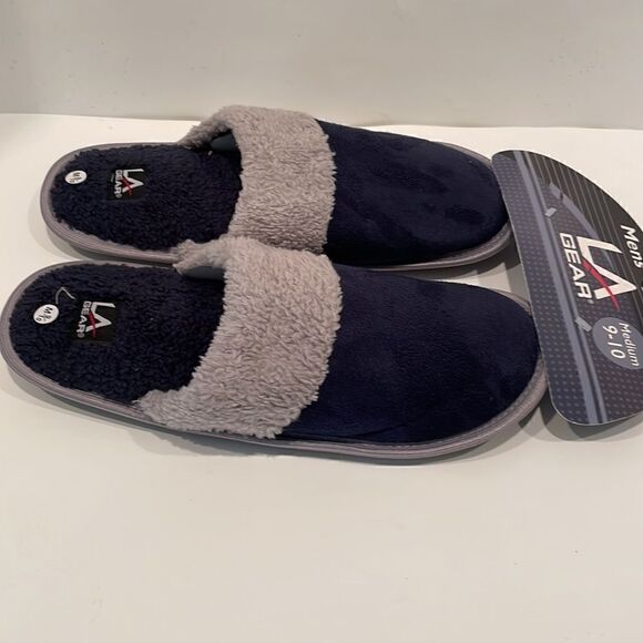 NWT LA Gear House Slippers Men's Size 9/10 - Picture 4 of 6